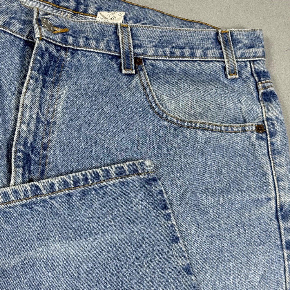 Levis Relaxed Straight Leg Jeans Mens Light Wash Blue Denim 40x32